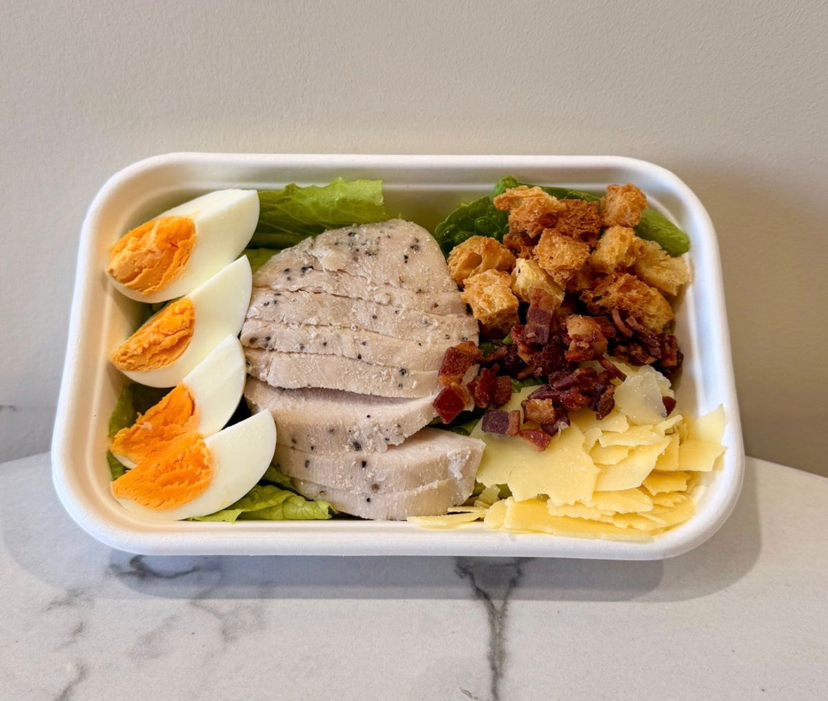 Caesar Salad & Sousvide Chicken