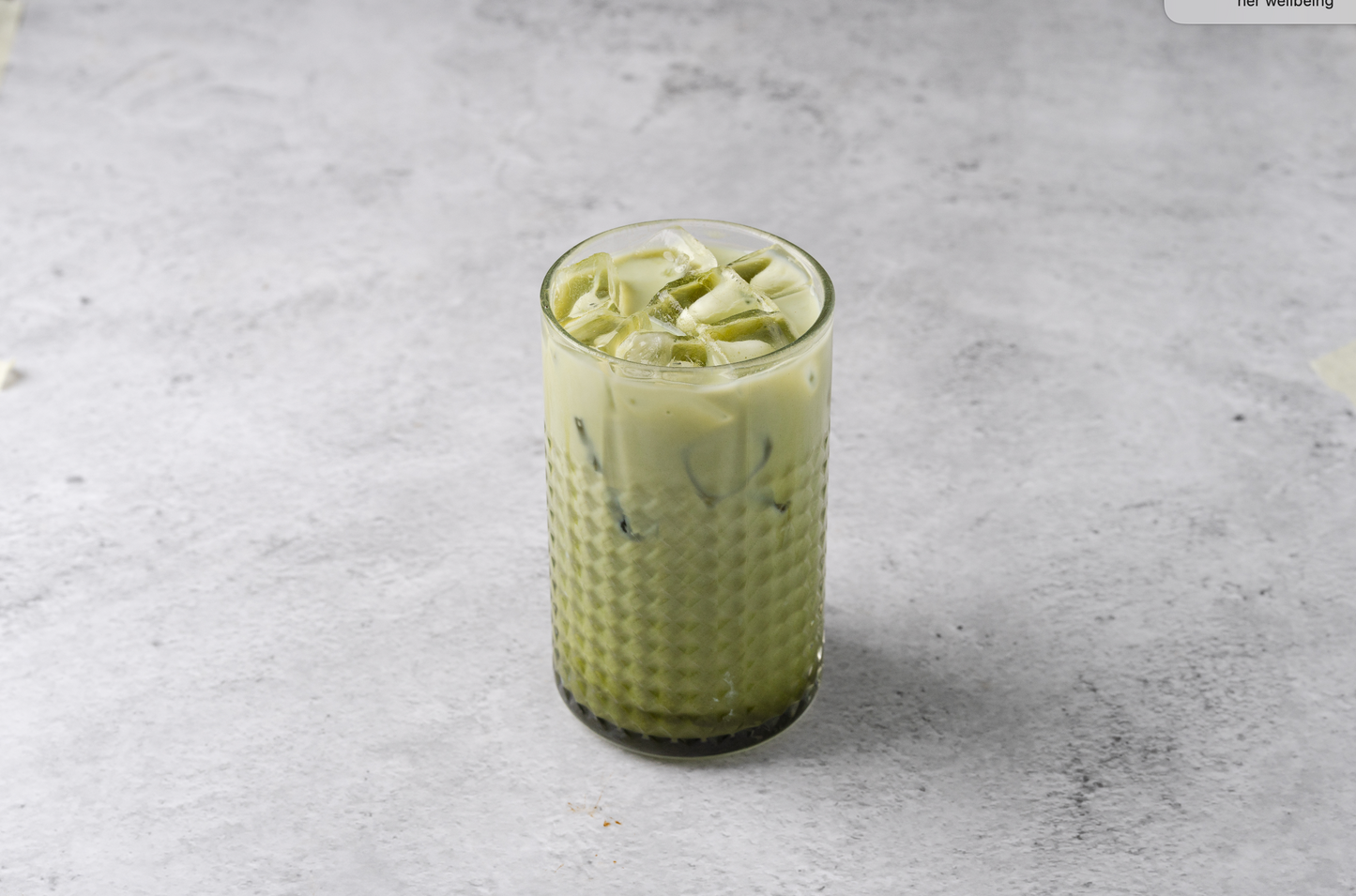 Iced Dirty Matcha Latte