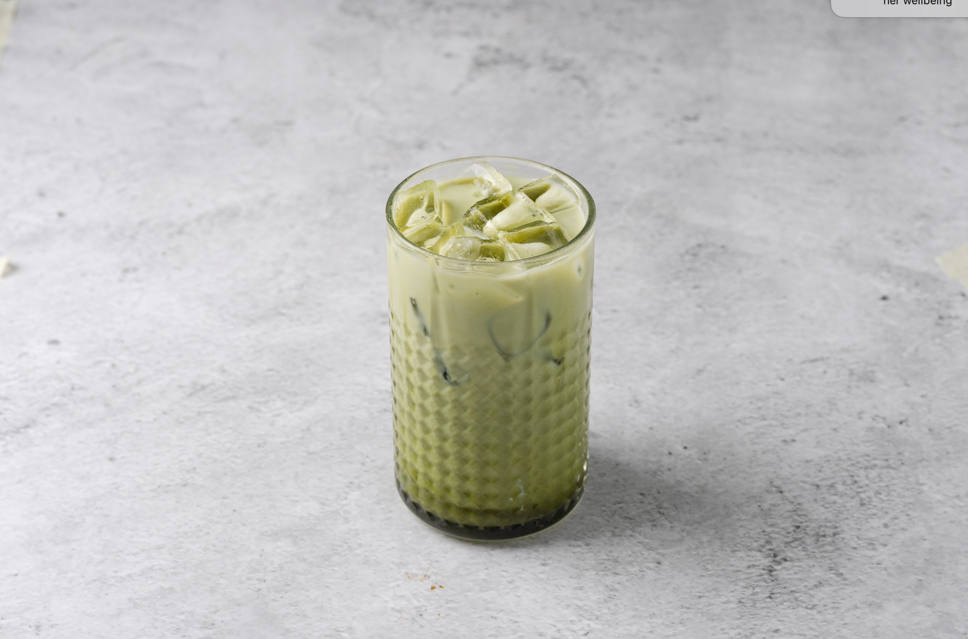 Iced Dirty Matcha Latte